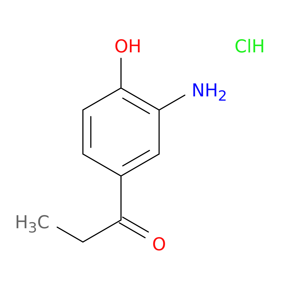 1-(3-Amino-4-hydroxyphenyl)propan-1-one hydrochloride