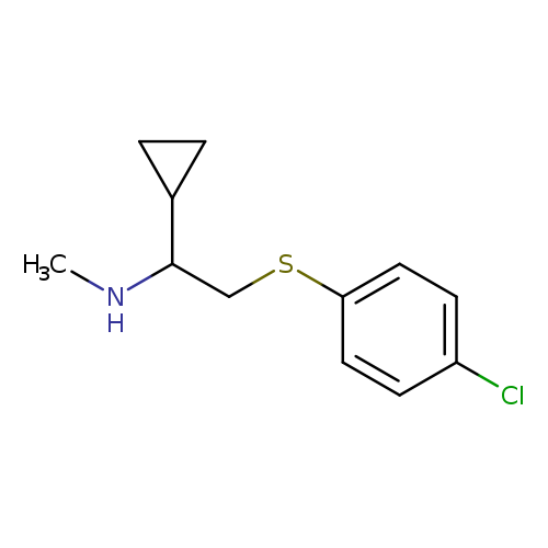(2-[(4-Chlorophenyl)thio]-1-cyclopropylethyl)methylamine