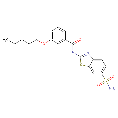 3-(pentyloxy)-N-(6-sulfamoyl-1,3-benzothiazol-2-yl)benzamide