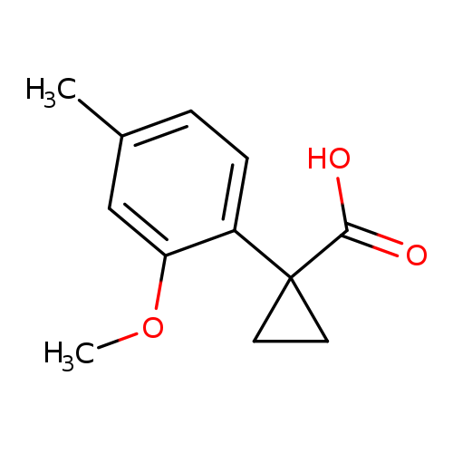 1-(2-methoxy-4-methylphenyl)cyclopropane-1-carboxylicacid