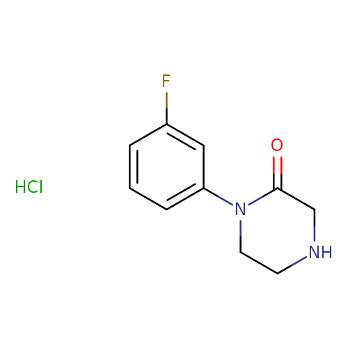 1-(3-fluorophenyl)piperazin-2-one hydrochloride