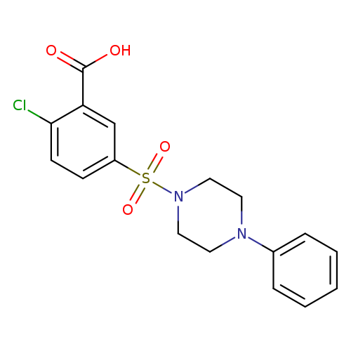 2-chloro-5-[(4-phenylpiperazin-1-yl)sulfonyl]benzoic acid