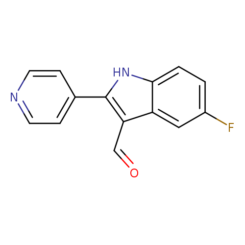 5-Fluoro-2-(pyridin-4-yl)-1H-indole-3-carbaldehyde