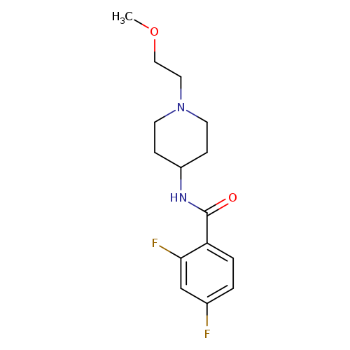 2,4-difluoro-N-[1-(2-methoxyethyl)piperidin-4-yl]benzamide
