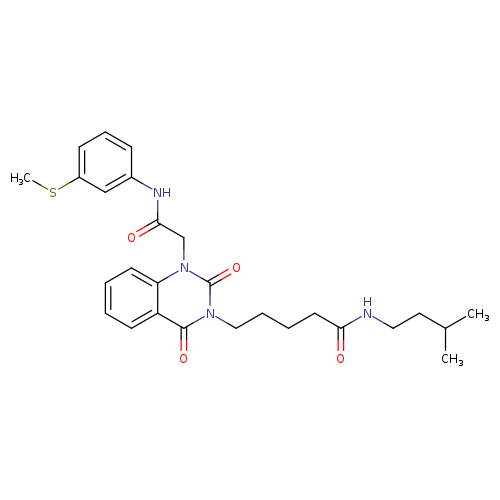 N-(3-methylbutyl)-5-[1-({[3-(methylsulfanyl)phenyl]carbamoyl}methyl)-2,4-dioxo-1,2,3,4-tetrahydroquinazolin-3-yl]pentanamide
