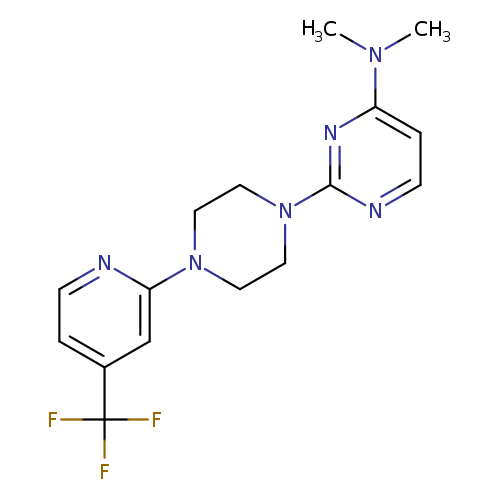 N,N-dimethyl-2-{4-[4-(trifluoromethyl)pyridin-2-yl]piperazin-1-yl}pyrimidin-4-amine