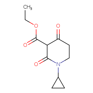 3-Piperidinecarboxylic acid, 1-cyclopropyl-2,4-dioxo-, ethyl ester