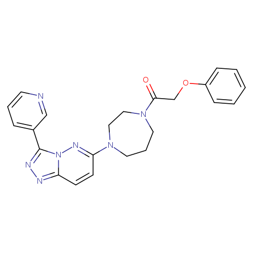 2-phenoxy-1-{4-[3-(pyridin-3-yl)-[1,2,4]triazolo[4,3-b]pyridazin-6-yl]-1,4-diazepan-1-yl}ethan-1-one