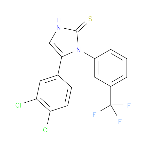 5-(3,4-dichlorophenyl)-1-[3-(trifluoromethyl)phenyl]-2,3-dihydro-1H-imidazole-2-thione