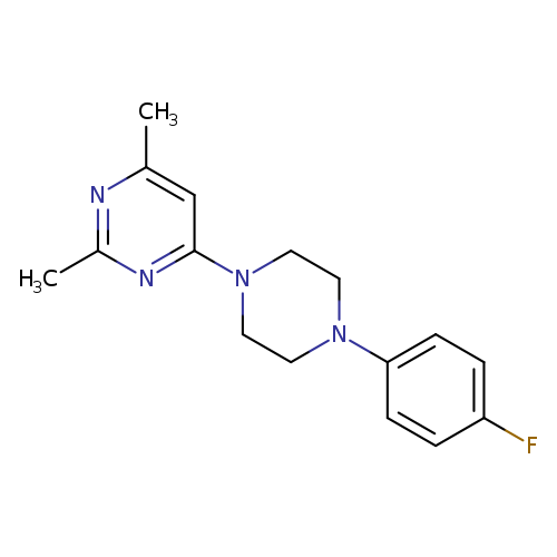 4-[4-(4-fluorophenyl)piperazin-1-yl]-2,6-dimethylpyrimidine