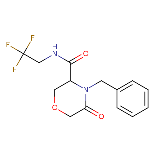 4-benzyl-5-oxo-N-(2,2,2-trifluoroethyl)morpholine-3-carboxamide
