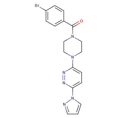 3-[4-(4-bromobenzoyl)piperazin-1-yl]-6-(1H-pyrazol-1-yl)pyridazine