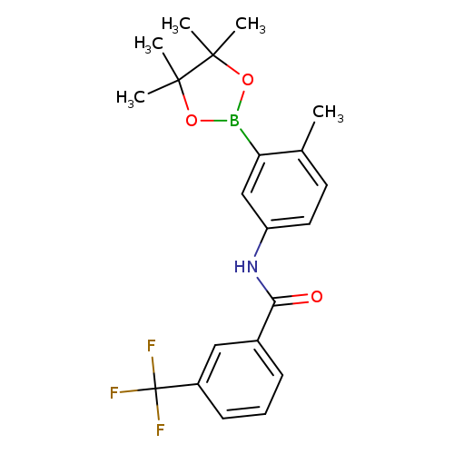 N-(4-methyl-3-(4,4,5,5-tetramethyl-1,3,2-dioxaborolan-2-yl)phenyl)-3-(trifluoromethyl)benzamide