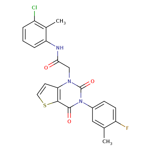 N-(3-chloro-2-methylphenyl)-2-[3-(4-fluoro-3-methylphenyl)-2,4-dioxo-1H,2H,3H,4H-thieno[3,2-d]pyrimidin-1-yl]acetamide