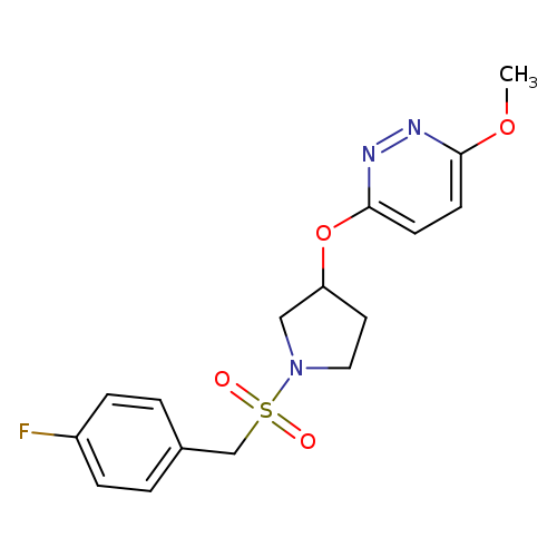3-({1-[(4-fluorophenyl)methanesulfonyl]pyrrolidin-3-yl}oxy)-6-methoxypyridazine