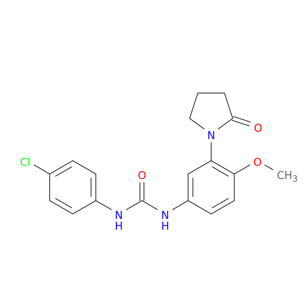 1-(4-chlorophenyl)-3-[4-methoxy-3-(2-oxopyrrolidin-1-yl)phenyl]urea