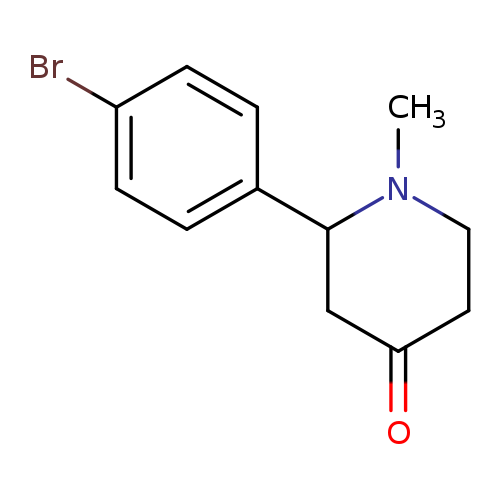 2-(4-bromophenyl)-1-methylpiperidin-4-one