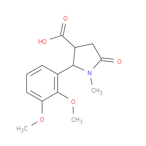 2-(2,3-dimethoxyphenyl)-1-methyl-5-oxopyrrolidine-3-carboxylic acid