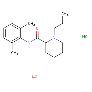 2-Piperidinecarboxamide, N-(2,6-dimethylphenyl)-1-propyl-, hydrochloride, hydrate (1:1:1), (2S)-