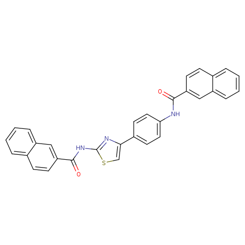 N-{4-[4-(naphthalene-2-amido)phenyl]-1,3-thiazol-2-yl}naphthalene-2-carboxamide