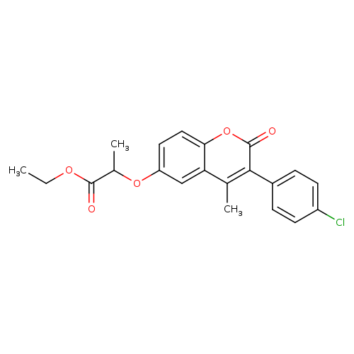 ethyl 2-{[3-(4-chlorophenyl)-4-methyl-2-oxo-2H-chromen-6-yl]oxy}propanoate