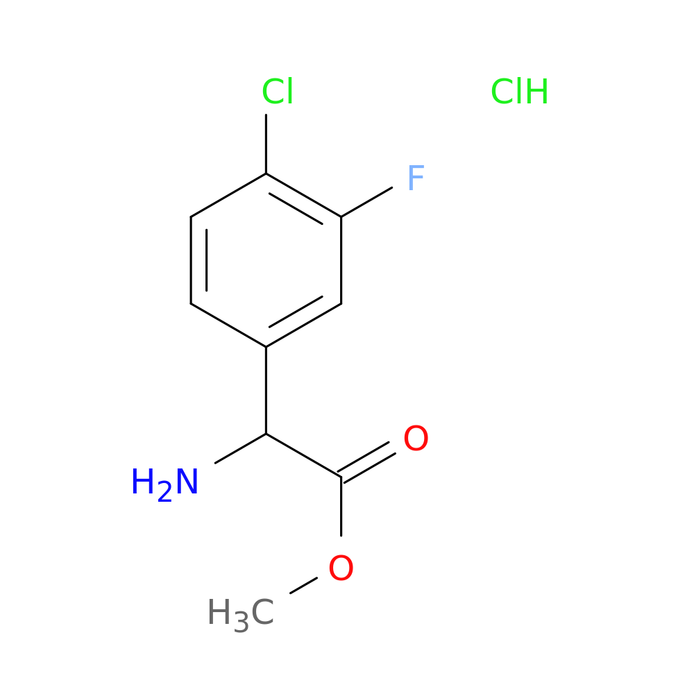 methyl 2-amino-2-(4-chloro-3-fluorophenyl)acetate hydrochloride