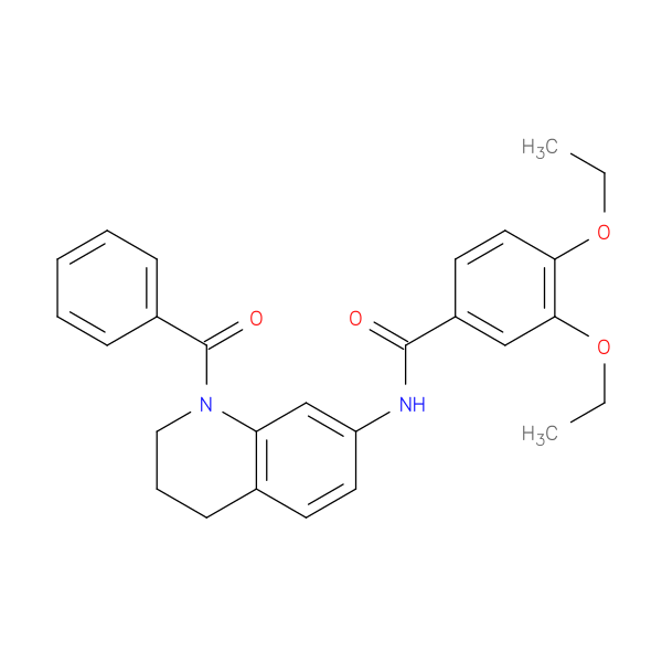 N-(1-benzoyl-1,2,3,4-tetrahydroquinolin-7-yl)-3,4-diethoxybenzamide