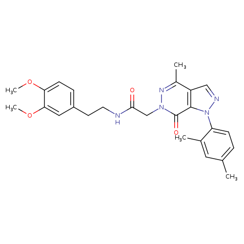 N-[2-(3,4-dimethoxyphenyl)ethyl]-2-[1-(2,4-dimethylphenyl)-4-methyl-7-oxo-1H,6H,7H-pyrazolo[3,4-d]pyridazin-6-yl]acetamide