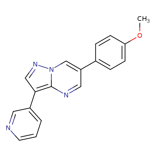 6-(4-METHOXY-PHENYL)-3-PYRIDIN-3-YL-PYRAZOLO[1,5-A]PYRIMIDINE