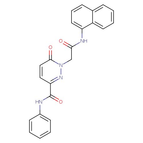 1-{[(naphthalen-1-yl)carbamoyl]methyl}-6-oxo-N-phenyl-1,6-dihydropyridazine-3-carboxamide