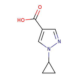 1H-Pyrazole-4-carboxylic acid, 1-cyclopropyl-