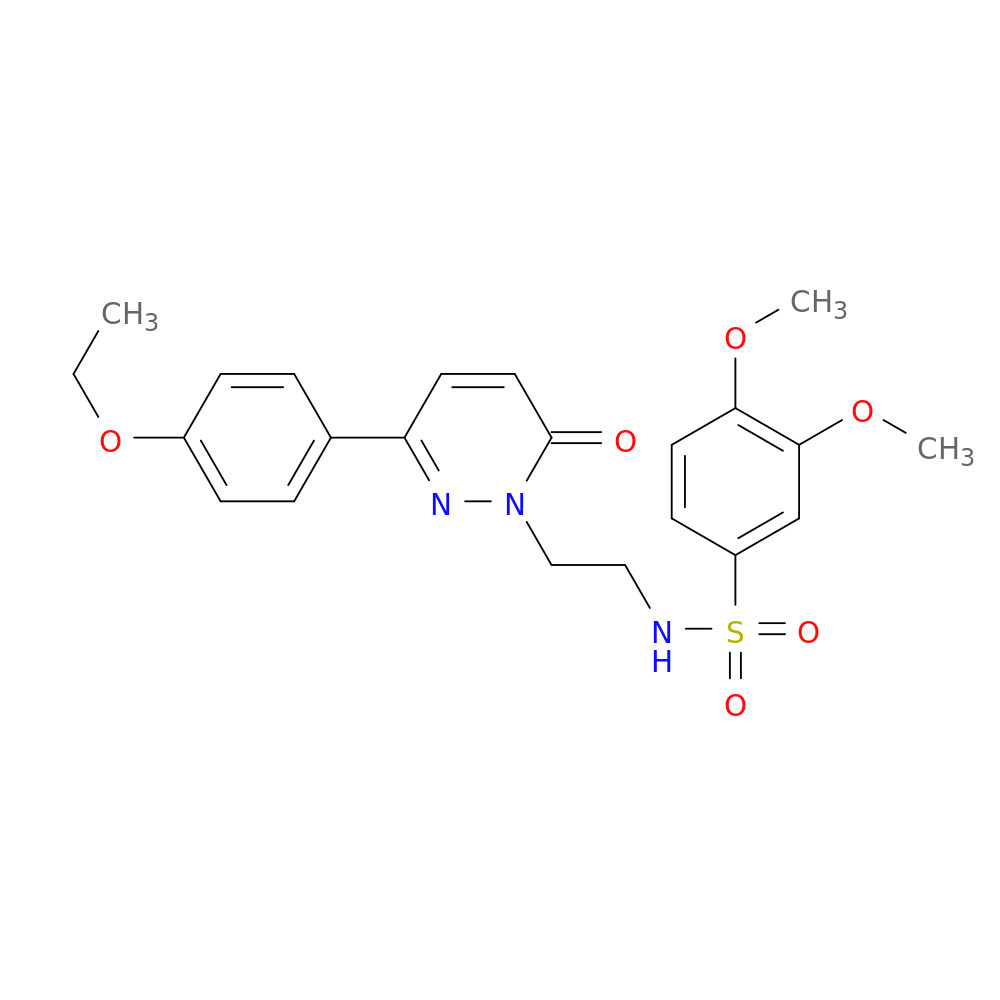 N-{2-[3-(4-ethoxyphenyl)-6-oxo-1,6-dihydropyridazin-1-yl]ethyl}-3,4-dimethoxybenzene-1-sulfonamide