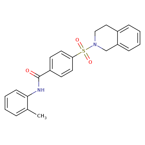 N-(2-methylphenyl)-4-(1,2,3,4-tetrahydroisoquinoline-2-sulfonyl)benzamide