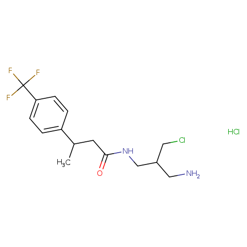 N-[3-amino-2-(chloromethyl)propyl]-3-[4-(trifluoromethyl)phenyl]butanamide hydrochloride
