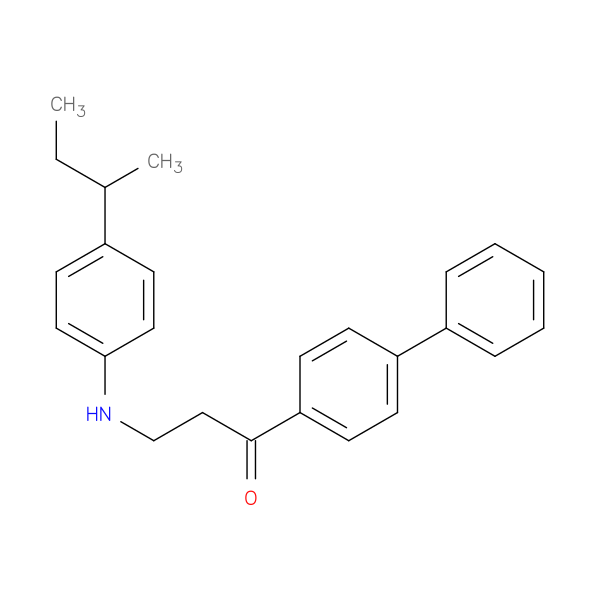1-{[1,1'-biphenyl]-4-yl}-3-{[4-(butan-2-yl)phenyl]amino}propan-1-one