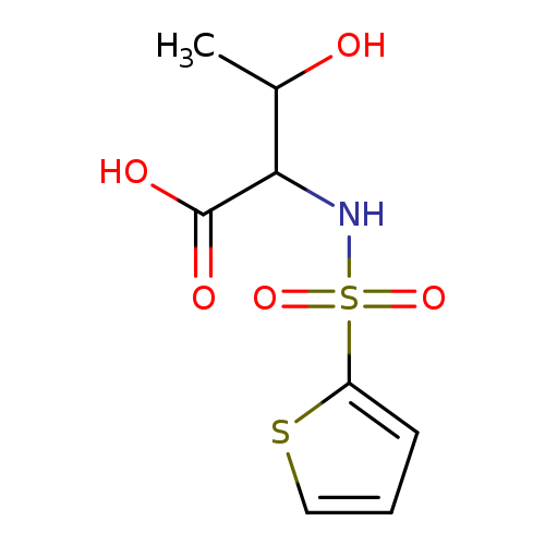 3-hydroxy-2-(thiophene-2-sulfonamido)butanoic acid