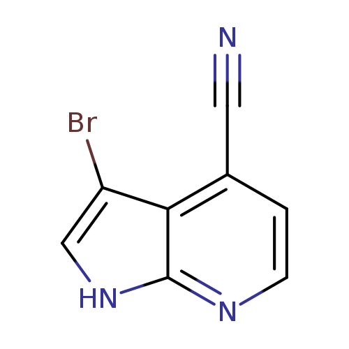 1H-PYRROLO[2,3-B]PYRIDINE-4-CARBONITRILE, 3-BROMO-