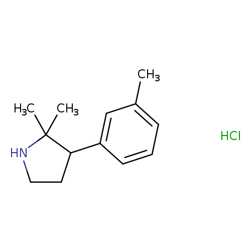 2,2-dimethyl-3-(3-methylphenyl)pyrrolidine hydrochloride