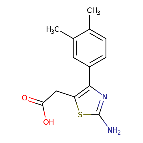 2-[2-amino-4-(3,4-dimethylphenyl)-1,3-thiazol-5-yl]acetic acid