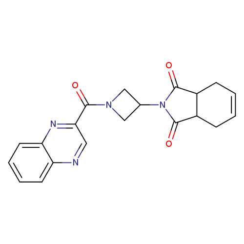 2-[1-(quinoxaline-2-carbonyl)azetidin-3-yl]-2,3,3a,4,7,7a-hexahydro-1H-isoindole-1,3-dione