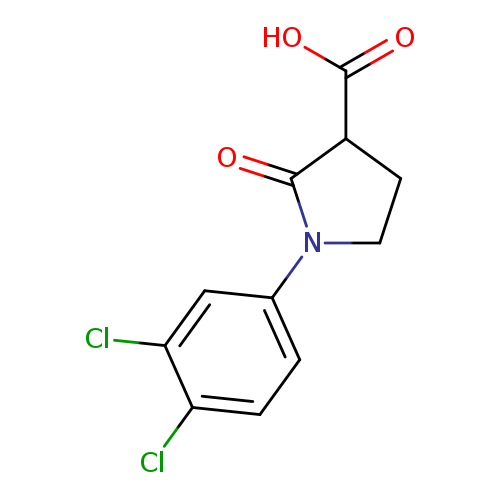 3-Pyrrolidinecarboxylic acid, 1-(3,4-dichlorophenyl)-2-oxo-