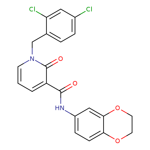 1-[(2,4-dichlorophenyl)methyl]-N-(2,3-dihydro-1,4-benzodioxin-6-yl)-2-oxo-1,2-dihydropyridine-3-carboxamide