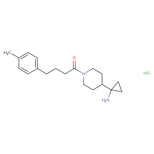 1-[4-(1-aminocyclopropyl)piperidin-1-yl]-4-(4-methylphenyl)butan-1-onehydrochloride