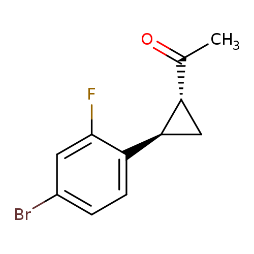 1-[2-(4-bromo-2-fluorophenyl)cyclopropyl]ethan-1-one, trans