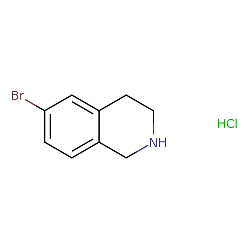 Isoquinoline, 6-​bromo-​1,​2,​3,​4-​tetrahydro-​, hydrochloride (1:1)