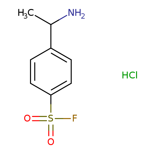 4-(1-aminoethyl)benzene-1-sulfonyl fluoride hydrochloride