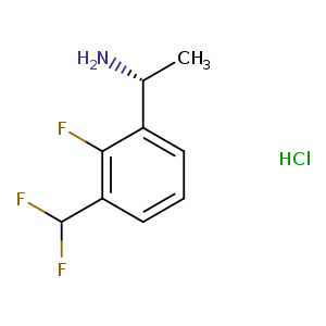 (R)-1-(3-(difluoromethyl)-2-fluorophenyl)ethan-1-amine hydrochloride
