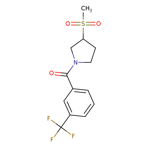 3-methanesulfonyl-1-[3-(trifluoromethyl)benzoyl]pyrrolidine