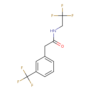"N-(2,2,2-trifluoroethyl)-2-[3-(trifluoromethyl)phenyl]acetamide"