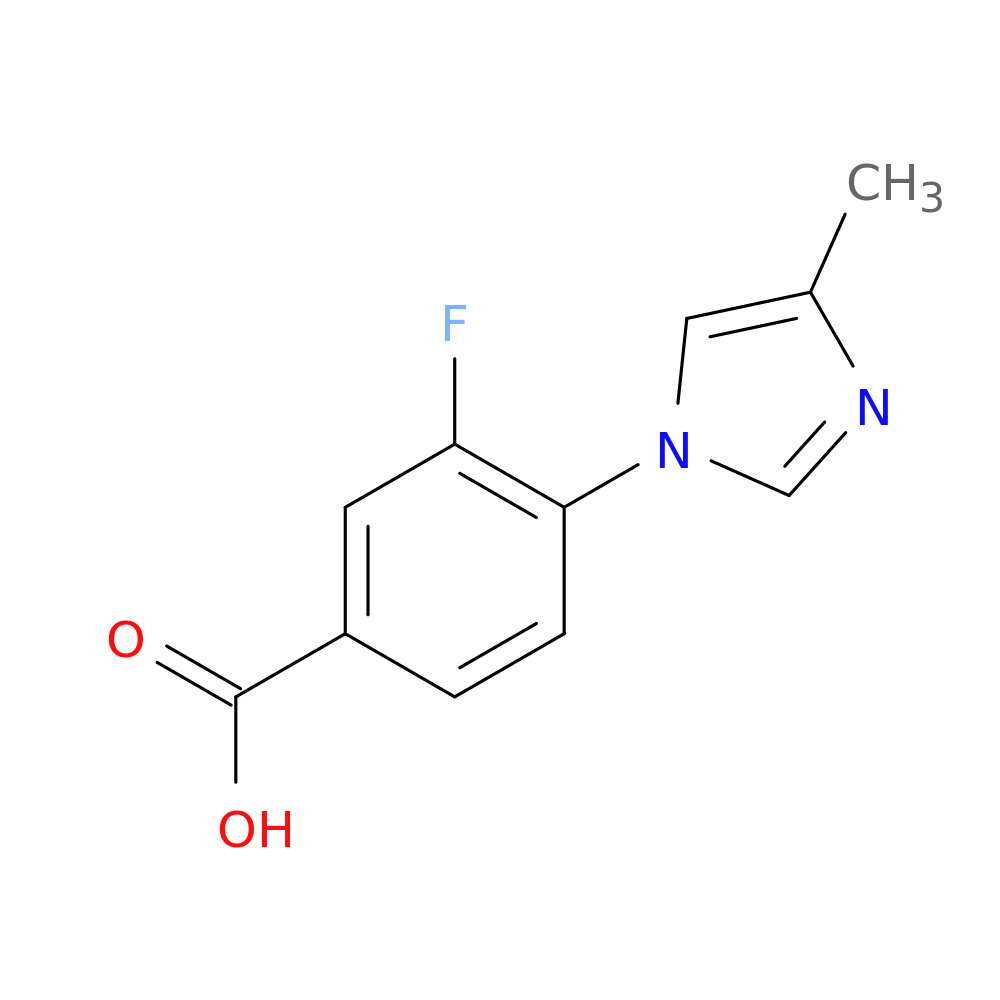 3-fluoro-4-(4-methyl-1H-imidazol-1-yl)benzoic acid